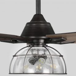 Home Decorators Collection Casun 52 in. LED Indoor Aged Iron Ceiling Fan with Remote Control and Light Kit 17 Home Decorators Collection Casun 52 in. LED Indoor Aged Iron Ceiling Fan with Remote Control and Light Kit -Fans Shop aged iron home decorators collection ceiling fans with lights 11252aiwncn 1d 1000