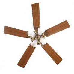 Hunter Studio Series 52 in. LED Antique Brass Indoor Ceiling Fan with Light Kit -Fans Shop antique brass hunter ceiling fans with lights 53063 76 1000