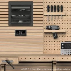 AC Infinity Airlift T14 1513 CFM 14 in. Indoor Wall Mount Shutter Exhaust Fan with Temperature Humidity Controller -Fans Shop black ac infinity wall mounted fans ac alt14 31 1000