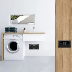 AC Infinity Airtitan T7 240 CFM Indoor Wall Mount Crawlspace Basement Ventilator Exhaust Fan Temperature and Dehumidistat Controller -Fans Shop black ac infinity wall mounted fans ac att7 31 1000