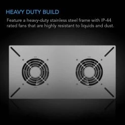 AC Infinity Airtitan T8 240 CFM Indoor Wall Mount Crawlspace Basement Ventilator Exhaust Fan Temperature and Dehumidistat Controller -Fans Shop black ac infinity wall mounted fans ac att8 44 1000