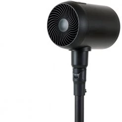 Amucolo 44 .5 in. Black Oscillating Metal Drum Jet Fan, Indoor and Outdoor Pedestal Fan with Remote Control，6-speed -Fans Shop black amucolo pedestal fans dhs cyhi tr07b 4f 1000