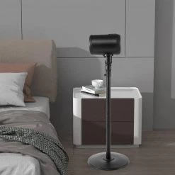 Amucolo 44 .5 in. Black Oscillating Metal Drum Jet Fan, Indoor and Outdoor Pedestal Fan with Remote Control，6-speed -Fans Shop black amucolo pedestal fans dhs cyhi tr07b 76 1000