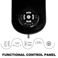 Aoibox 18 in. Indoor Black Smart Wall-Mount Fan with 5 Blades Adjustable 3 Speed and Remote Control 15 Aoibox 18 in. Indoor Black Smart Wall-Mount Fan with 5 Blades Adjustable 3 Speed and Remote Control -Fans Shop black aoibox wall mounted fans snmx3505 1f 1000