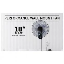 Aoibox 18 in. Indoor Black Smart Wall-Mount Fan with 5 Blades Adjustable 3 Speed and Remote Control 16 Aoibox 18 in. Indoor Black Smart Wall-Mount Fan with 5 Blades Adjustable 3 Speed and Remote Control -Fans Shop black aoibox wall mounted fans snmx3505 44 1000