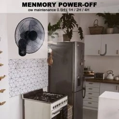 Aoibox 18 in. Indoor Black Smart Wall-Mount Fan with 5 Blades Adjustable 3 Speed and Remote Control 17 Aoibox 18 in. Indoor Black Smart Wall-Mount Fan with 5 Blades Adjustable 3 Speed and Remote Control -Fans Shop black aoibox wall mounted fans snmx3505 fa 1000