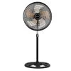 Brentwood 18 in. 3 Speed Industrial Pedestal Fan in Black