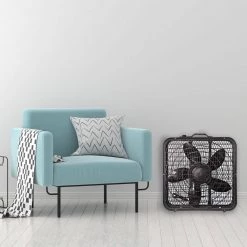 Comfort Zone 20 in. High Performance Box Fan with Carry Handle in Black 16 Comfort Zone 20 in. High Performance Box Fan with Carry Handle in Black -Fans Shop black comfort zone box fans cz200abk c3 1000