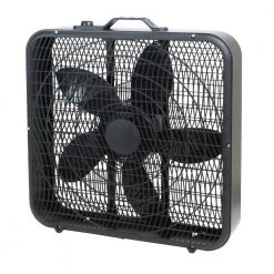 Comfort Zone 20 in. High Performance Box Fan with Carry Handle in Black 20 Comfort Zone 20 in. High Performance Box Fan with Carry Handle in Black -Fans Shop black comfort zone box fans cz200abk fa 1000