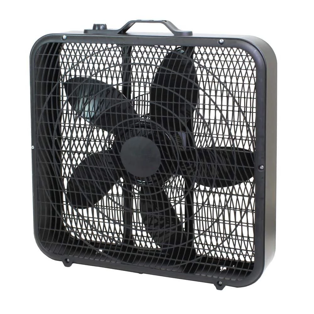 Comfort Zone 20 in. High Performance Box Fan with Carry Handle in Black 10 Comfort Zone 20 in. High Performance Box Fan with Carry Handle in Black - Image 10