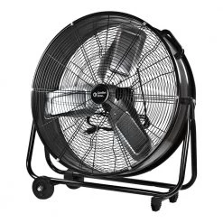 Comfort Zone 24 in. 2-Speed High-Velocity Industrial Drum Fan with Aluminum Blades and 180-Degree Adjustable Tilt in Black 18 Comfort Zone 24 in. 2-Speed High-Velocity Industrial Drum Fan with Aluminum Blades and 180-Degree Adjustable Tilt in Black -Fans Shop black comfort zone industrial fans czmc24 1f 1000