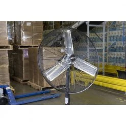 Comfort Zone 30 in. High-Velocity 3-Speed Industrial Pedestal Fan with Aluminum Blades and Adjustable Height -Fans Shop black comfort zone pedestal fans czhvp30 1d 1000
