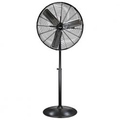 Comfort Zone 30 in. High-Velocity 3-Speed Industrial Pedestal Fan with Aluminum Blades and Adjustable Height -Fans Shop black comfort zone pedestal fans czhvp30 fa 1000