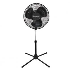Comfort Zone 16 in. Black Oscillating Pedestal Fan -Fans Shop black comfort zone pedestal fans czst162btebk 44 1000