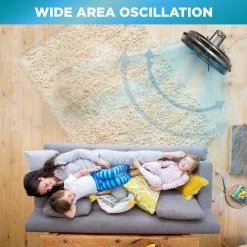 Comfort Zone 16 in. Black Oscillating Pedestal Fan -Fans Shop black comfort zone pedestal fans czst162btebk 4f 1000