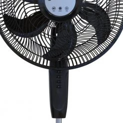 Comfort Zone Powr Curve Adjustable 45 in. Oscillating Pedestal Fan with 30% More Airflow -Fans Shop black comfort zone pedestal fans czst180bk 76 1000