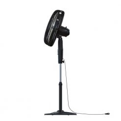 Comfort Zone PowrCurve 18 in. Pedestal Fan -Fans Shop black comfort zone pedestal fans czst180bs eu fa 1000