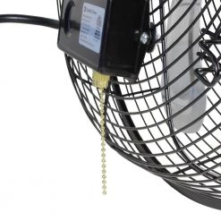 Comfort Zone 18 in. Black High Velocity Industrial 3-Speed Wall Mount Ceiling Fan -Fans Shop black comfort zone wall mounted fans czhvw18 c3 1000