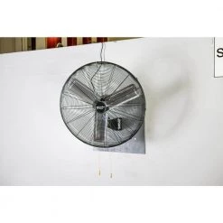 Comfort Zone 30 in. Black High-Velocity Industrial 2-Speed Wall Fan with Aluminum Blades and Adjustable Tilt -Fans Shop black comfort zone wall mounted fans czhvw30 44 1000