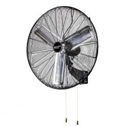Comfort Zone 30 in. Black High-Velocity Industrial 2-Speed Wall Fan with Aluminum Blades and Adjustable Tilt -Fans Shop black comfort zone wall mounted fans czhvw30 4f 1000