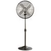 Costway Adjustable-Height 48.5 in. Metal Oscillating Pedestal Fan 3 Wind Speed with 4 Blades Black