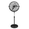 Edendirect 20 in. Pedestal Standing Fan, High Velocity, Heavy Duty Metal For Industrial,Commercial,Residential,Greenhouse Use,Black