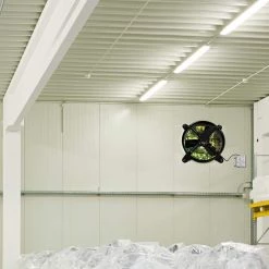 Edendirect 14 in. Indoor 1239 CFM Black Mount Ceiling Fan Attic Gable Ventilator with Adjustable Temperature Thermostat -Fans Shop black edendirect wall mounted fans dhs0ra220427002 fa 1000