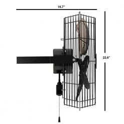 Hampton Bay 18 in. 3-Speed High Velocity Black Wall Mount Fan with 3 Blades -Fans Shop black hampton bay wall mounted fans 82018 1f 1000