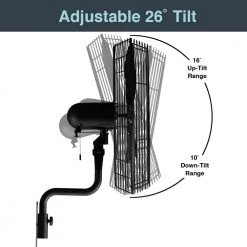 Hampton Bay 30 in. 3-Speed High Velocity Black Wall Mount Fan with 3 Blades 21 Hampton Bay 30 in. 3-Speed High Velocity Black Wall Mount Fan with 3 Blades -Fans Shop black hampton bay wall mounted fans 82030 44 1000