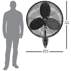 Hampton Bay 30 in. 3-Speed High Velocity Black Wall Mount Fan with 3 Blades 16 Hampton Bay 30 in. 3-Speed High Velocity Black Wall Mount Fan with 3 Blades -Fans Shop black hampton bay wall mounted fans 82030 66 1000