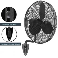 Hampton Bay 30 in. 3-Speed High Velocity Black Wall Mount Fan with 3 Blades 17 Hampton Bay 30 in. 3-Speed High Velocity Black Wall Mount Fan with 3 Blades -Fans Shop black hampton bay wall mounted fans 82030 77 1000