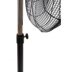 ILIVING Adjustable-Height 30 in. 8400 CFM 120-Volt 1.8 Amp Oscillating Pedestal Fan with Misting Kit -Fans Shop black iliving pedestal fans ilg8p30m 1f 1000