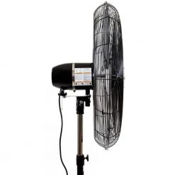 ILIVING Adjustable-Height 30 in. 8400 CFM 120-Volt 1.8 Amp Oscillating Pedestal Fan with Misting Kit -Fans Shop black iliving pedestal fans ilg8p30m 4f 1000