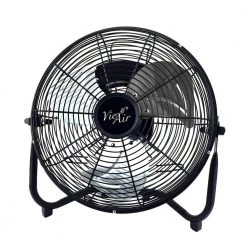 Unbranded 12 in. 3-Speed High Velocity All Metal Tilting Floor Fan