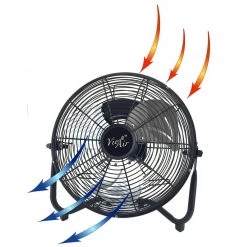 Unbranded 20 in. 3-Speed High Velocity Industrial Metal Floor Fan with Tilting Head 7 Unbranded 20 in. 3-Speed High Velocity Industrial Metal Floor Fan with Tilting Head -Fans Shop black industrial fans 98596355m 1f 1000