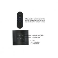 Unbranded 7 in. 6 fan speeds Metal Drum Fan in Black with Remote Control -Fans Shop black industrial fans mile lkd0 tbuw fa 1000