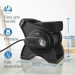 Lasko Pivoting Pro Blower Fan -Fans Shop black lasko blower fans u12104 a0 1000