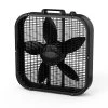 Lasko 20 in. 3 Speed Black Box Fan with Save-Smart Technology for Energy Efficiency