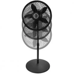 Lasko Cyclone Adjustable-Height 18 in. 3 Speed Black Oscillating Pedestal Fan -Fans Shop black lasko pedestal fans 1823 1f 1000