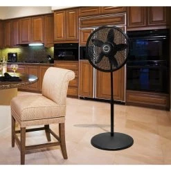 Lasko Cyclone Adjustable-Height 18 in. 3 Speed Black Oscillating Pedestal Fan -Fans Shop black lasko pedestal fans 1823 31 1000