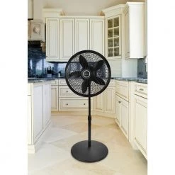 Lasko Cyclone Adjustable-Height 18 in. 3 Speed Black Oscillating Pedestal Fan -Fans Shop black lasko pedestal fans 1823 44 1000