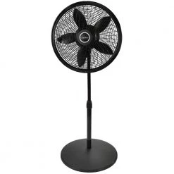Lasko Cyclone Adjustable-Height 18 in. 3 Speed Black Oscillating Pedestal Fan
