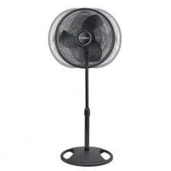 Lasko Adjustable-Height 16 in. 3 Speed Black Oscillating Pedestal Fan -Fans Shop black lasko pedestal fans 2521 44 1000