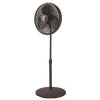 Lasko Performance Adjustable-Height 16 in. 3 Speed Black Oscillating Pedestal Fan