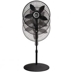 Lasko Adjustable Height 57 in. 4-Speed Oscillating Pedestal Fan with Remote Control and 20 in. Blade -Fans Shop black lasko pedestal fans s20625 66 1000