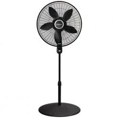Lasko Adjustable Height 57 in. 4-Speed Oscillating Pedestal Fan with Remote Control and 20 in. Blade -Fans Shop black lasko pedestal fans s20625 fa 1000