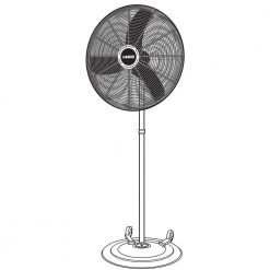 Lasko Max Performance 30 in. Industrial Grade Oscillating Pedestal Fan with Wheels -Fans Shop black lasko pedestal fans x30400 1f 1000