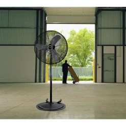 Lasko Max Performance 30 in. Industrial Grade Oscillating Pedestal Fan with Wheels -Fans Shop black lasko pedestal fans x30400 31 1000