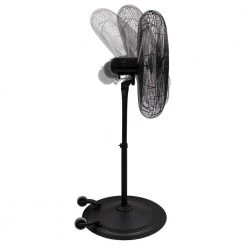 Lasko Max Performance 30 in. Industrial Grade Oscillating Pedestal Fan with Wheels -Fans Shop black lasko pedestal fans x30400 4f 1000
