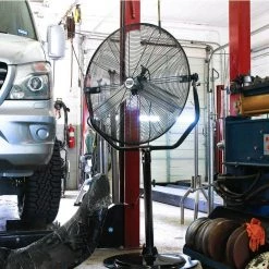 Maxx Air 30 in. 3-Speed High Velocity Tilting Pedestal Fan -Fans Shop black maxx air pedestal fans hvpf 30 yokeups c3 1000